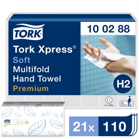 Pappershandduk Tork Xpress® Premium W-fold 2-lags H2