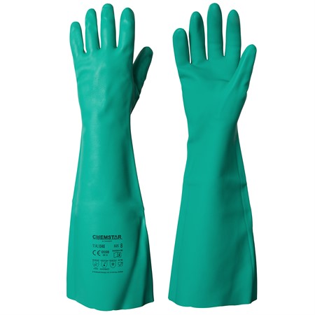 Kemikalieresistenta handskar nitril 46cm strl 10, Chemstar®