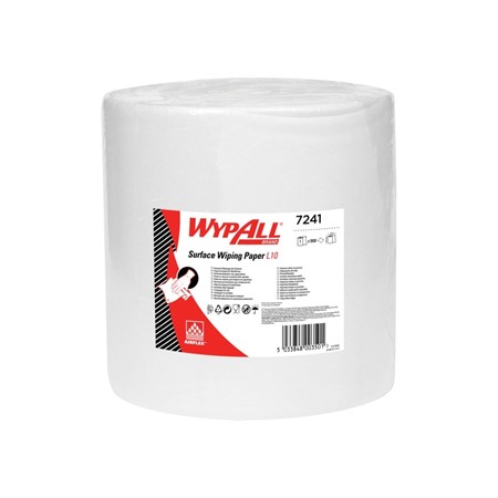 Torkrulle WYPALL® L10 1-lag vit 228m/rl
