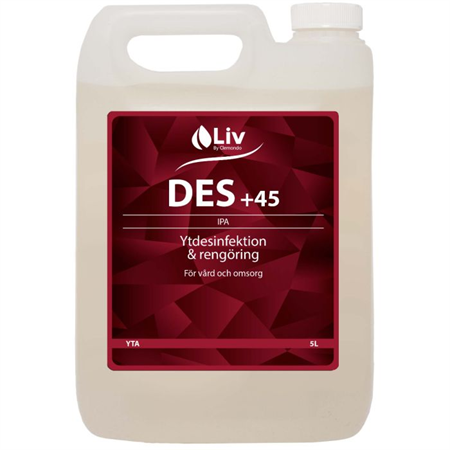 Liv Des +45 5L Ytdesinfektion- och rengöring