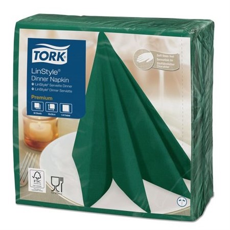 Servett TORK LinStyle Grön 39x39  50/FP