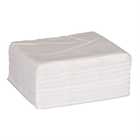 Servett 33x33cm Ekonomi 1-lag ¼ vikt vit