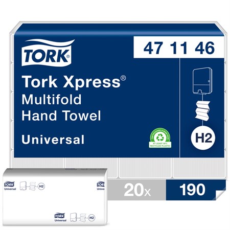 Pappershandduk Universal Tork Xpress Z-fold 2-lag H2