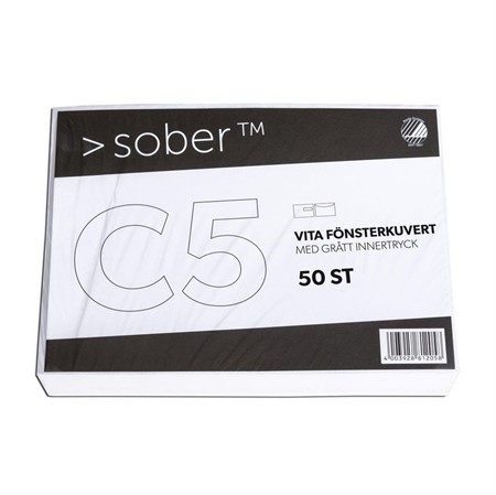 Kuvert konsument fp C5 H2 Vit 50/fp
