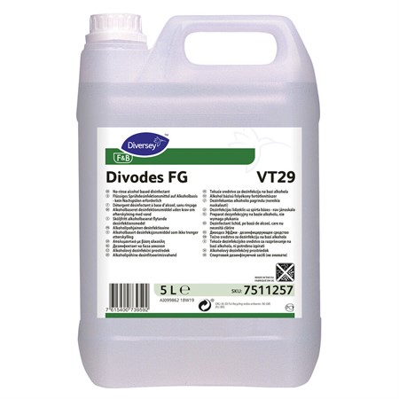 Desinficerande rengöring Divodes FG VT29 5L Diversey