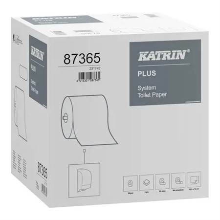 Toapapper Katrin System Plus, 2-lags vit (87365)