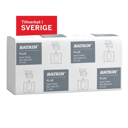 Pappershandduk Katrin Plus M2 Z-vikt 2-lags Handy Pack