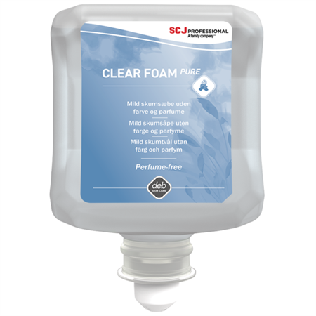 Skumtvål Clear Foam Pure DEB oparf. 1L SCJ