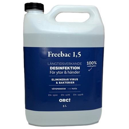 Freebac 1,5 yt & hand desinfektion 5L Orci