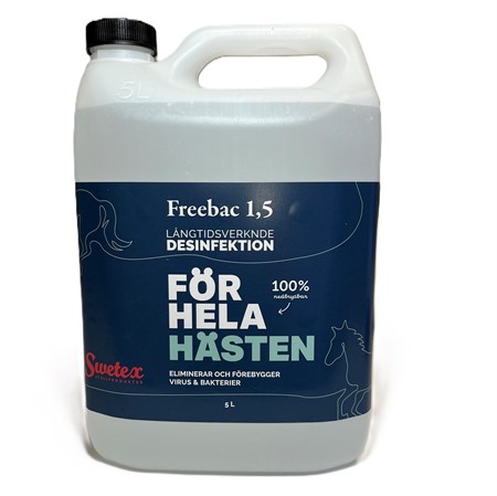 Freebac 1,5 häst desinfektion 5L Orci