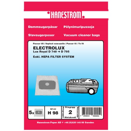 Dammpåse Electrolux Lux 5-pack