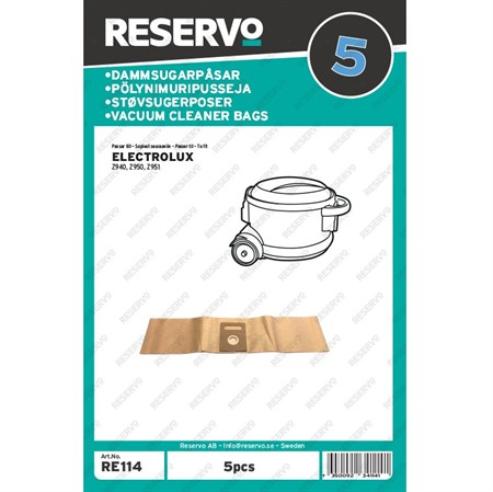 Dammpåse Swetex Profi 1.2 / Electrolux Z951 5-pack