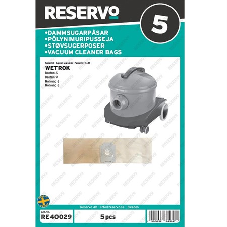 Dammpåse Wetrok monovac 5-pack